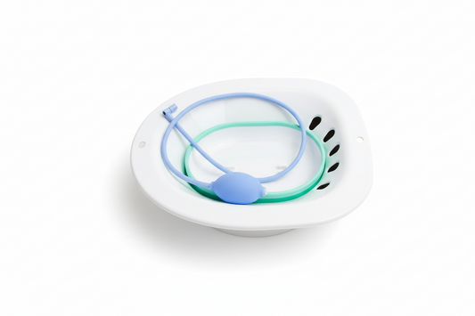 Folding Sitz Bath with Flusher