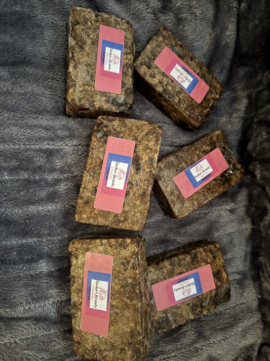 Raw Natural Black Soap Bars